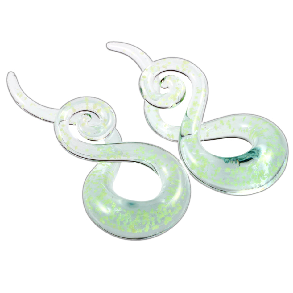 Glow in the Dark Taper Plugs Earrings