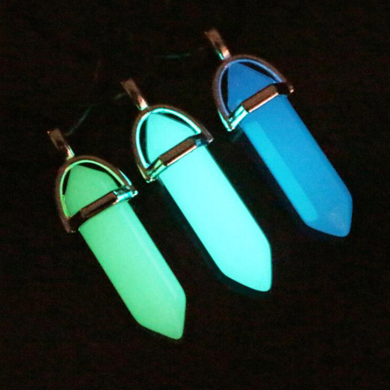 GLOW IN THE DARK CRYSTAL NECKLACE