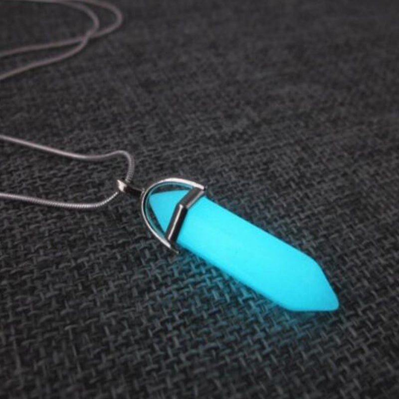 GLOW IN THE DARK CRYSTAL NECKLACE