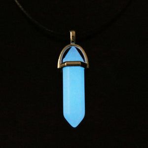 GLOW IN THE DARK CRYSTAL NECKLACE