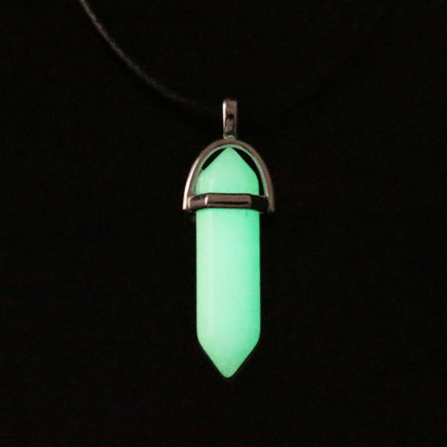 GLOW IN THE DARK CRYSTAL NECKLACE
