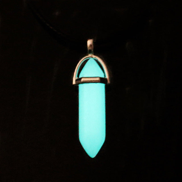 GLOW IN THE DARK CRYSTAL NECKLACE