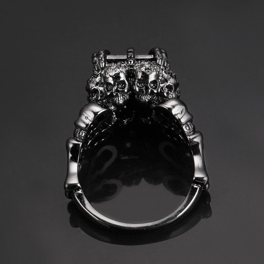Skull Ring women Wedding Engagement Ring