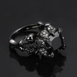 Skull Ring women Wedding Engagement Ring