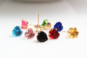 Shiny Heart Earrings