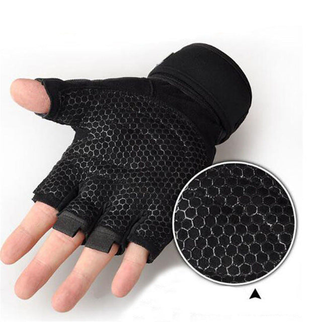 M-XL Gym Gloves Heavyweight Sports Exercise Weight Lifting Gloves