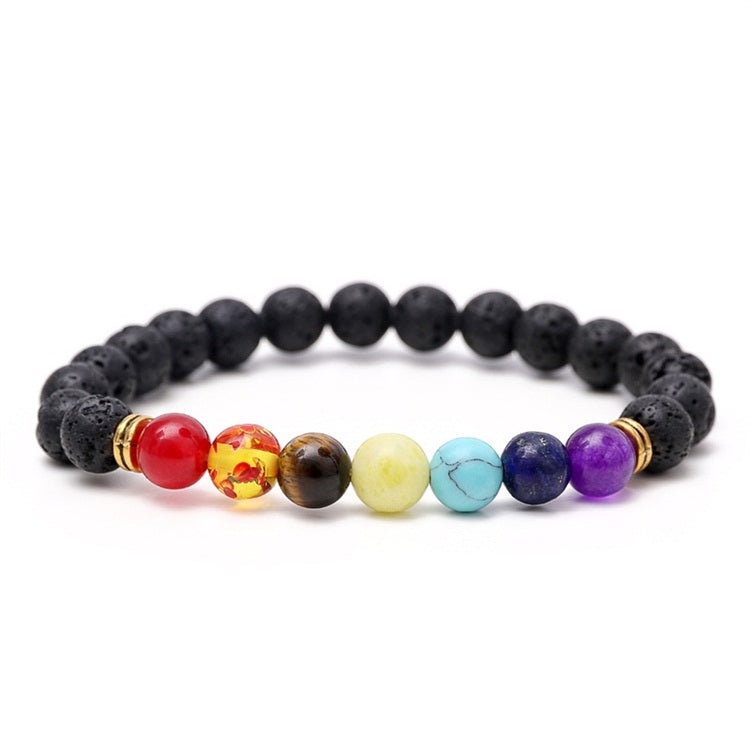Mystic Purple & Black Beaded Bracelets