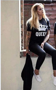 HER KING HIS QUEEN COUPLES T-SHIRTS