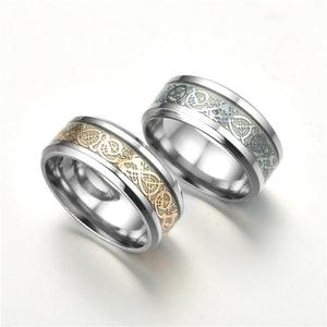 Luminous Plated Silver Rings
