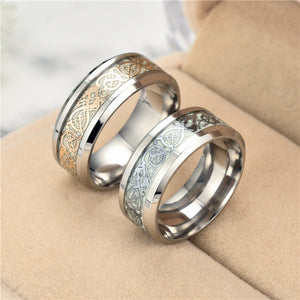Luminous Plated Silver Rings