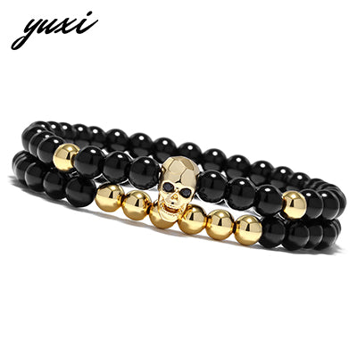 Steampunk Metal Smile Skull Bracelets