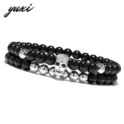 Steampunk Metal Smile Skull Bracelets