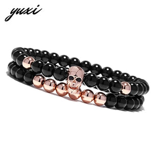 Steampunk Metal Smile Skull Bracelets