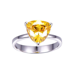 STUNNING STERLING SILVER CITRINE RING