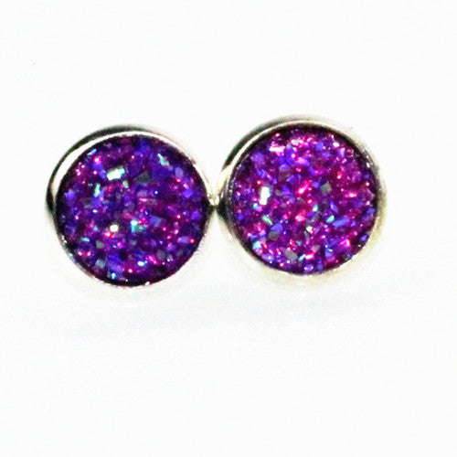 New Rhinestone Crystal Silver Stud Earrings