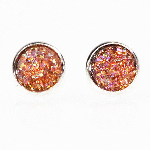 New Rhinestone Crystal Silver Stud Earrings
