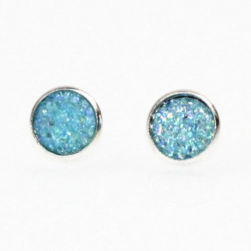 New Rhinestone Crystal Silver Stud Earrings