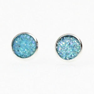 New Rhinestone Crystal Silver Stud Earrings