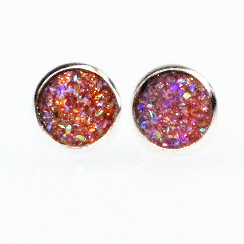 New Rhinestone Crystal Silver Stud Earrings