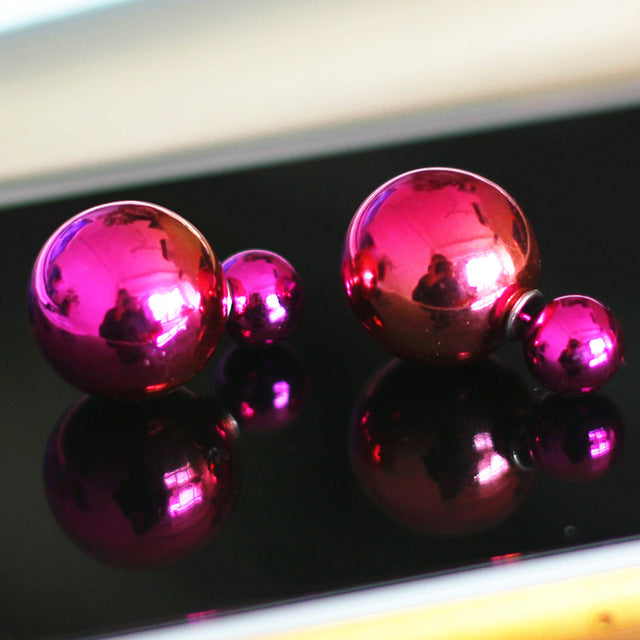 New Rhinestone Crystal Silver Stud Earrings