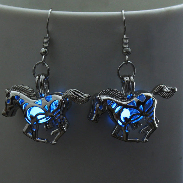 LUMINOUS HORSE EARRINGS