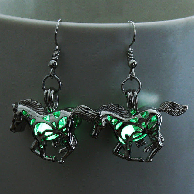 LUMINOUS HORSE EARRINGS