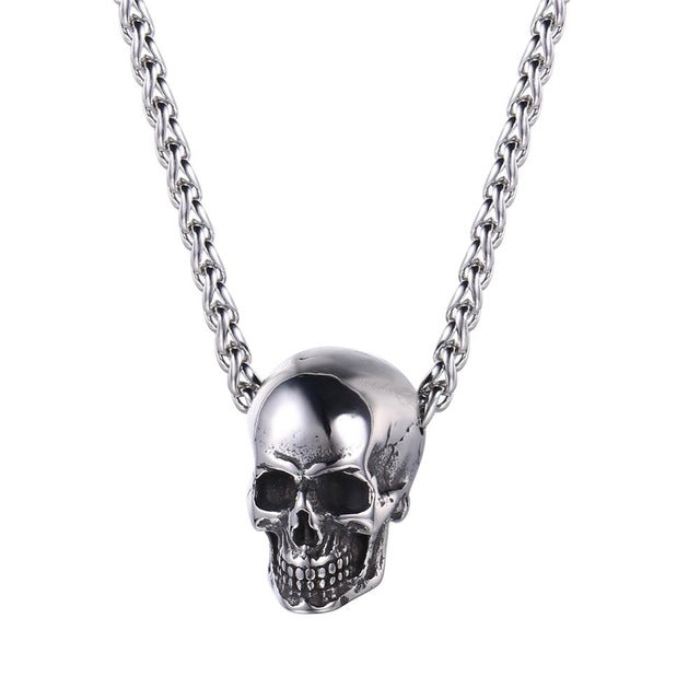 SUPER SILVER SEXY SKULL NECKLACE