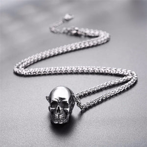 SUPER SILVER SEXY SKULL NECKLACE