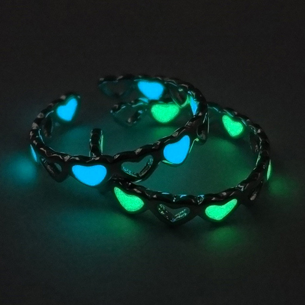 LUMINOUS HEART SHAPED RINGS
