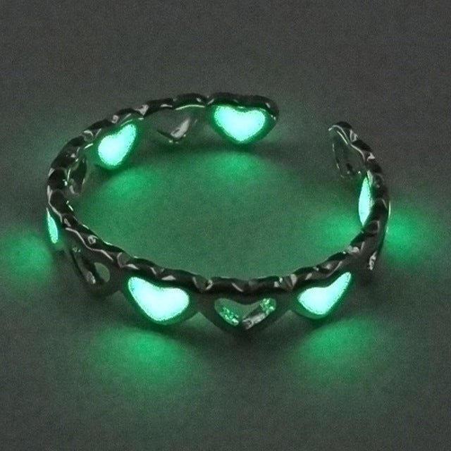 LUMINOUS HEART SHAPED RINGS