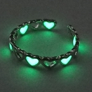 LUMINOUS HEART SHAPED RINGS