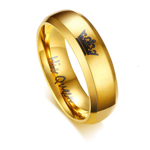 HER KING HIS QUEEN COUPLES RING SETS