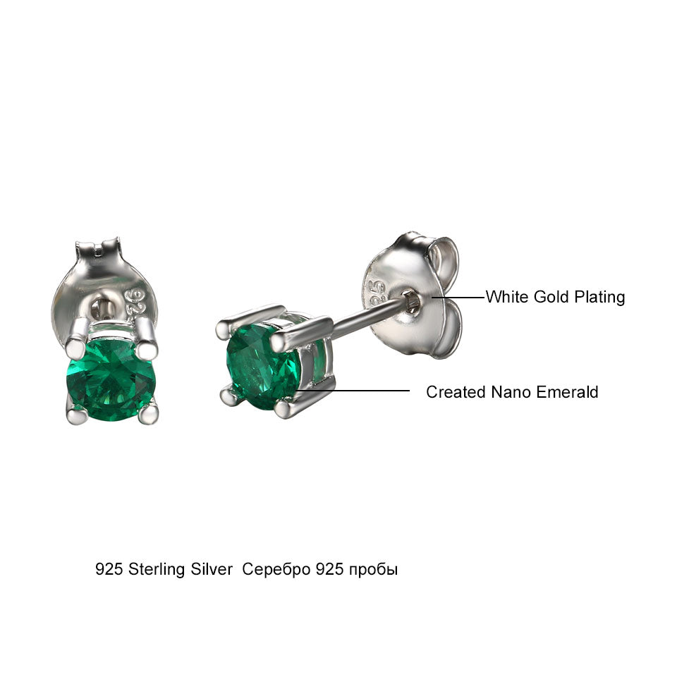 Nano Emerald Earrings