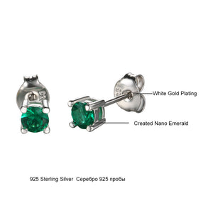 Nano Emerald Earrings