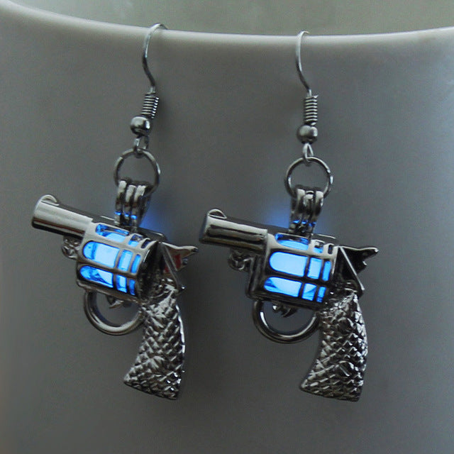 COOL LUMINOUS GUN EARRINGS