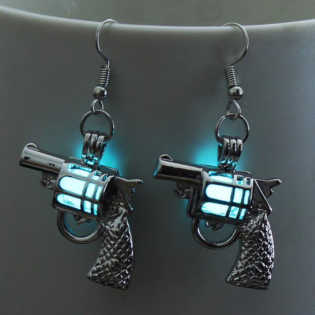 COOL LUMINOUS GUN EARRINGS