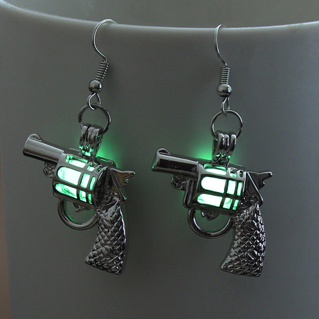 COOL LUMINOUS GUN EARRINGS