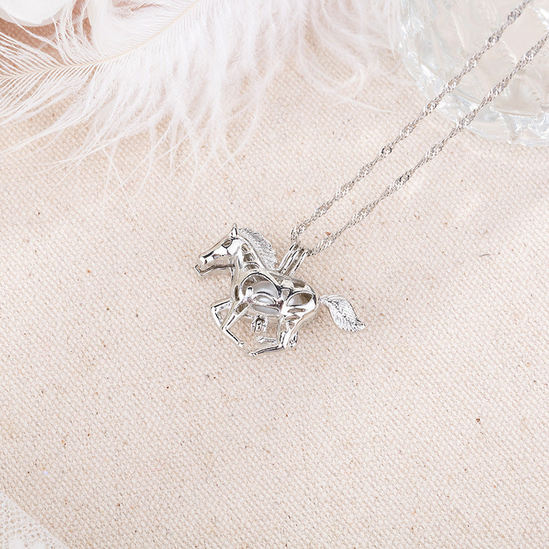 GLOW IN THE DARK HORSE NECKLACE