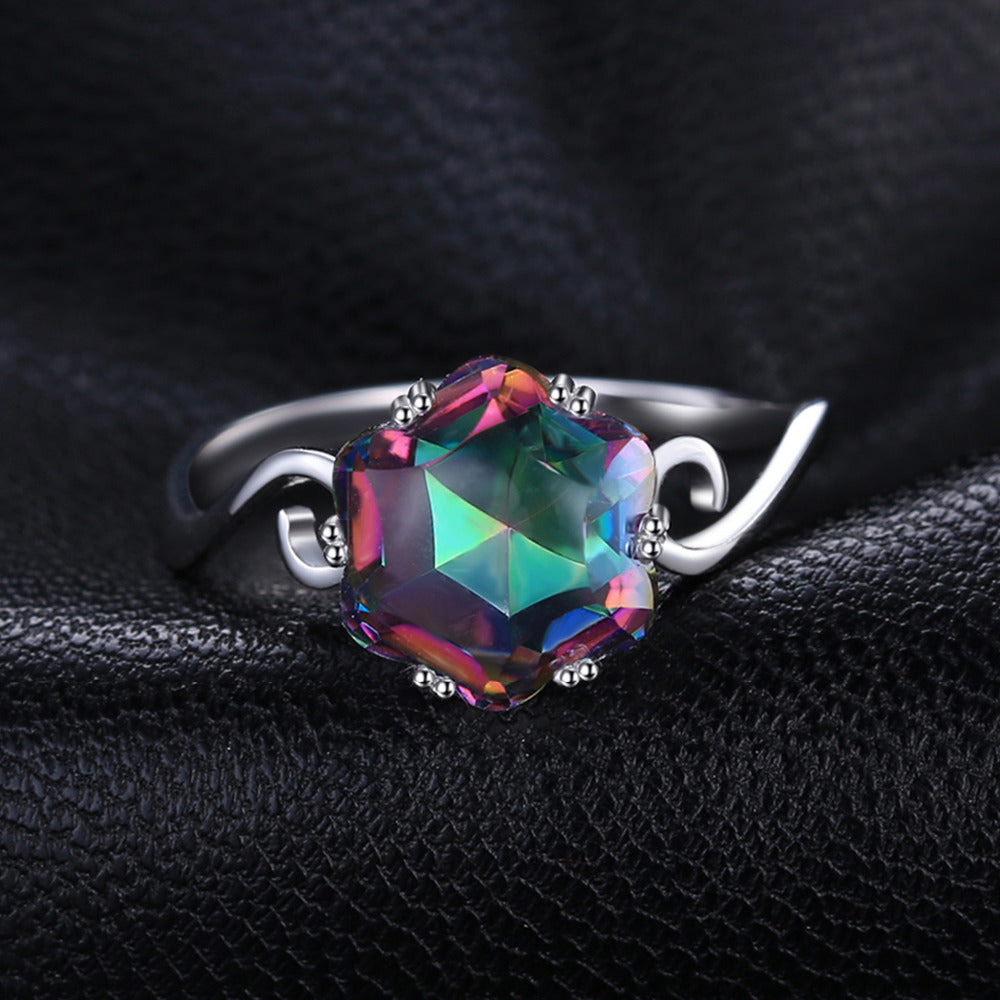 ULTRA MYSTIC TOPAZ RING OF STUNNING BEAUTY