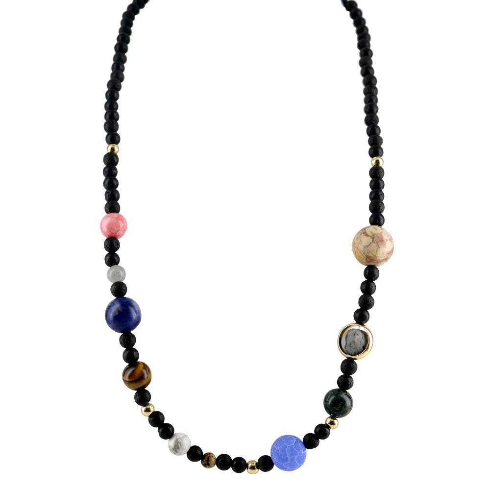 Cosmic Galaxy Solar System Necklace