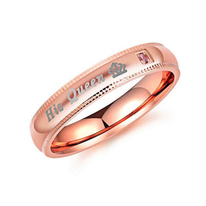 HER KING & HIS QUEEN COUPLES BEAUTY RING SET (2PCS)