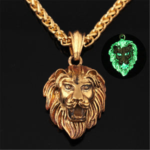 GLOW IN THE DARK LION EMPEROR NECKLACE