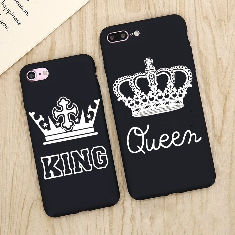 CUTE HER KING & HIS QUEEN PHONE CASES