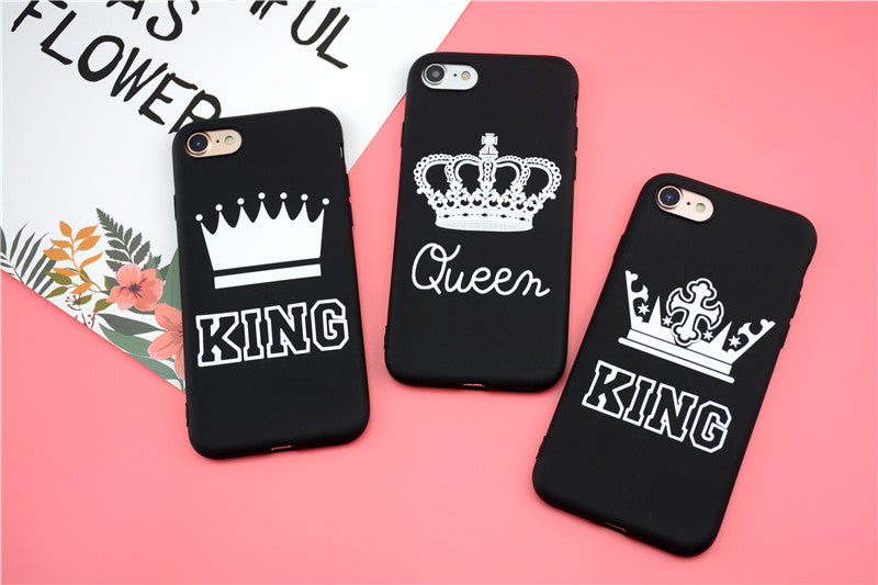CUTE HER KING & HIS QUEEN PHONE CASES