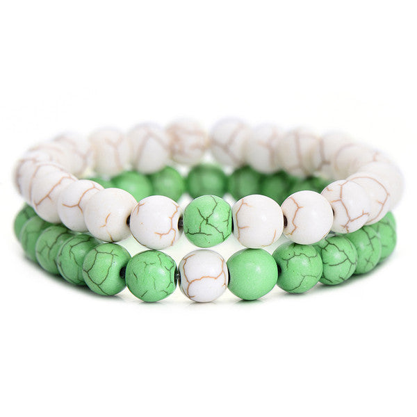 2Pcs/Set Couples Distance Bracelets