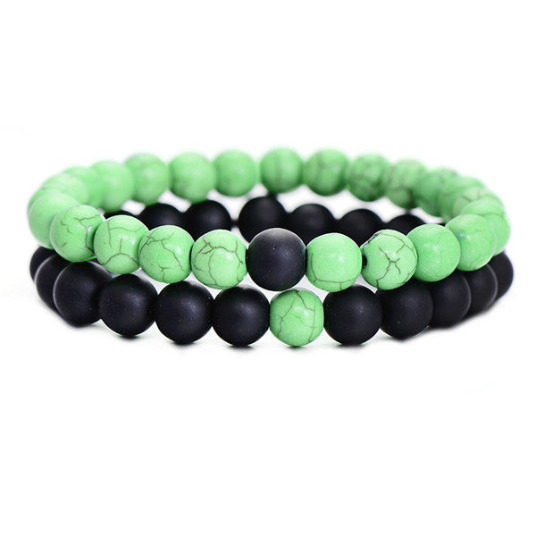2Pcs/Set Couples Distance Bracelets