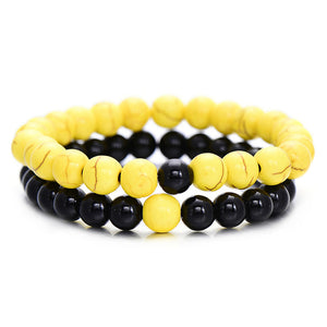 2Pcs/Set Couples Distance Bracelets