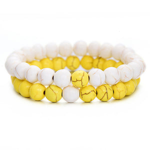 2Pcs/Set Couples Distance Bracelets