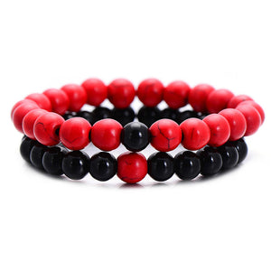 2Pcs/Set Couples Distance Bracelets