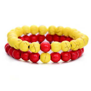 2Pcs/Set Couples Distance Bracelets